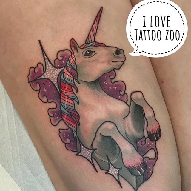 🦄 (tattoo by @marymadsentattoos) Call 250-361-1952 to book time.